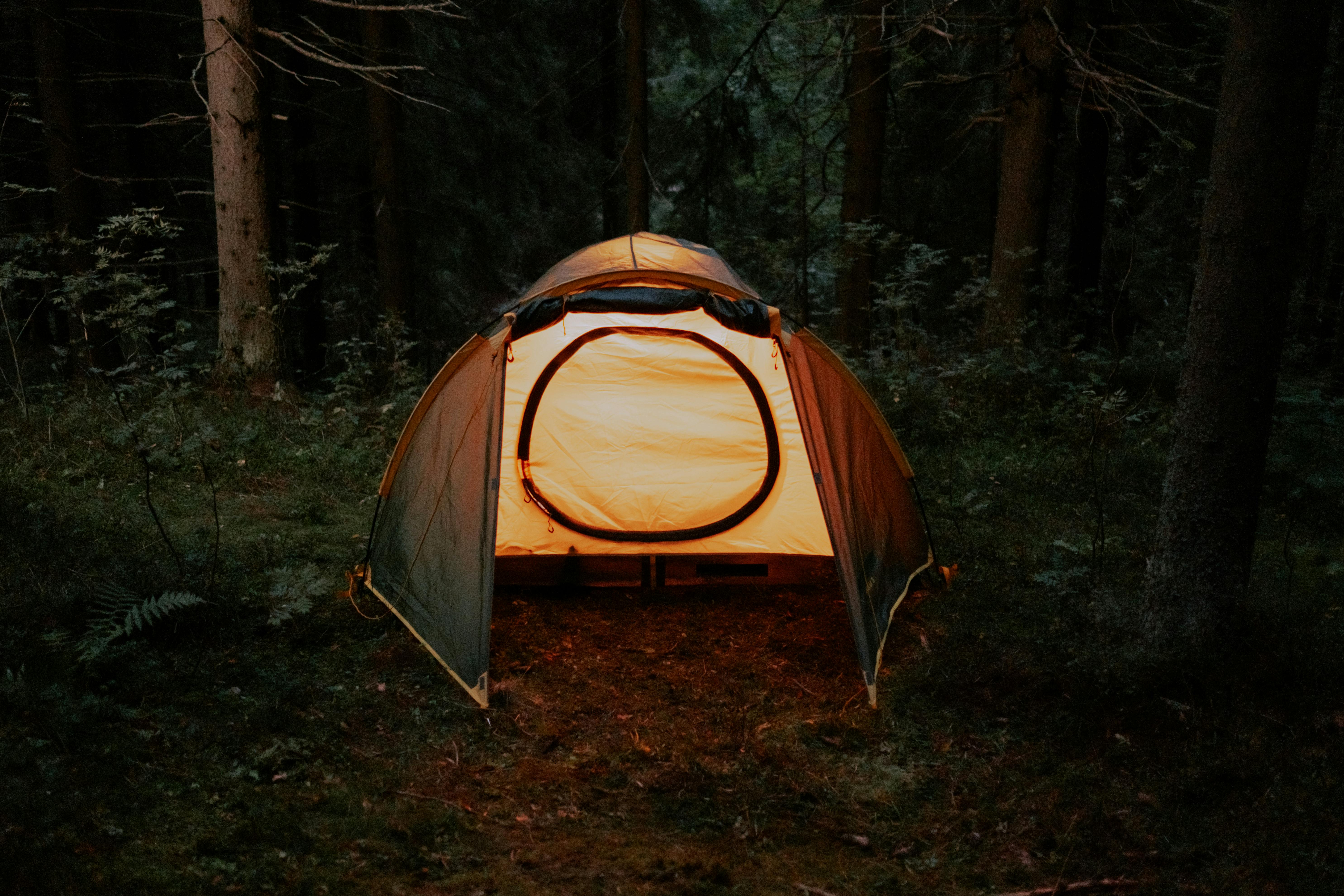 Tent in the forest